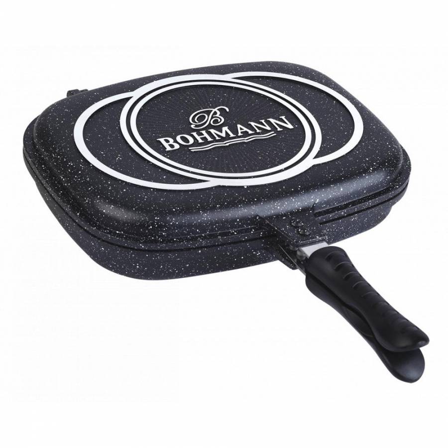 Tigaie Dubleta, Diametru 32 Cm , Garnitura Silicon, Design Modern, Culoare Negru