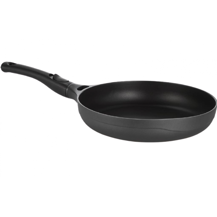 Tigaie Profesionala Cu Diametru De 28 Cm, Strant Antiaderent Din Aluminiu, Strat Rezistent, Compatibila Cu Masina De Spalat Vase, Negru