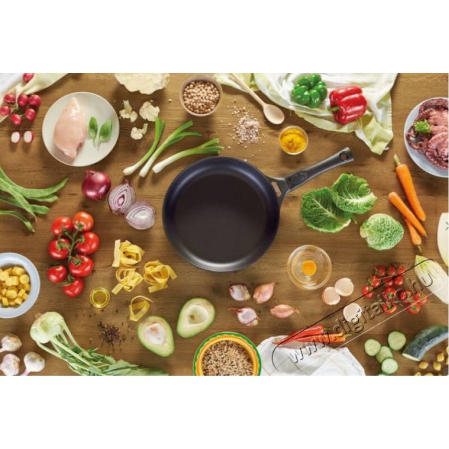 Tigaie Profesionala Cu Diametru De 28 Cm, Strant Antiaderent Din Aluminiu, Strat Rezistent, Compatibila Cu Masina De Spalat Vase, Negru