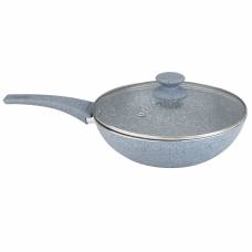 Tigaie Wok 28 Cm Din Aluminiu Turnat Grunberg  Gri