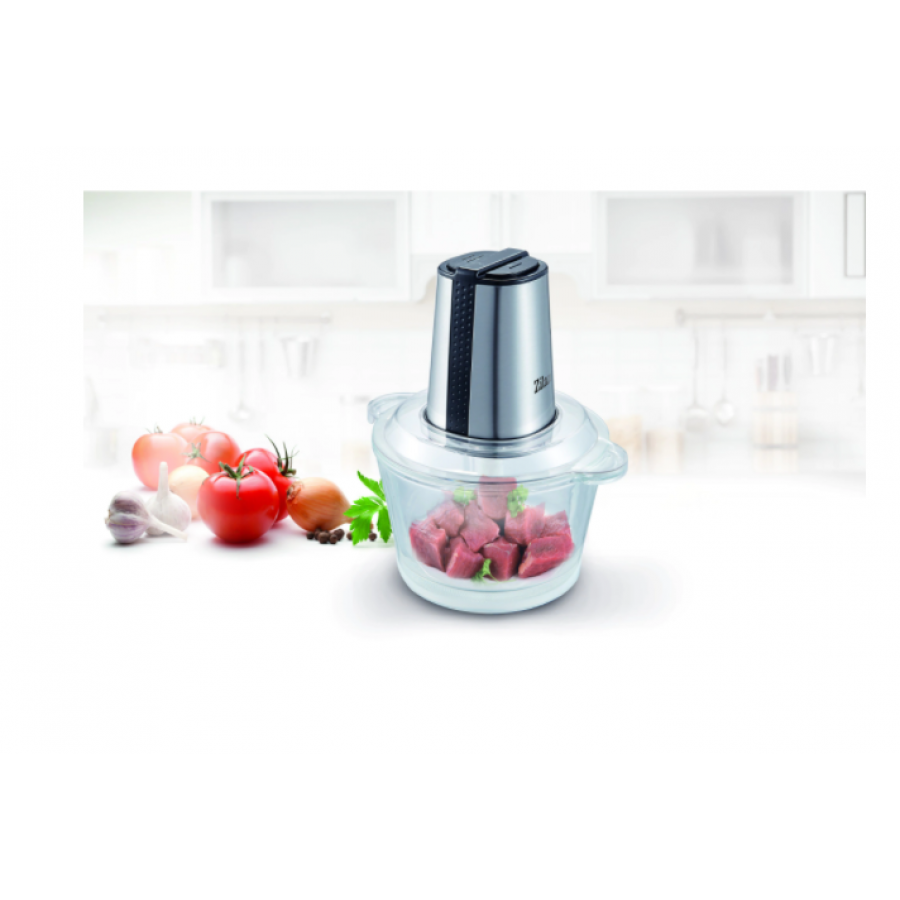 Tocator De Legume Si Fructe, Putere 300w, Capacitate 1.6l, 2 Trepte De Viteza, Cutit Din Inox, Sistem Antialunecare, Design Compact, Usor De Folosit, Negru