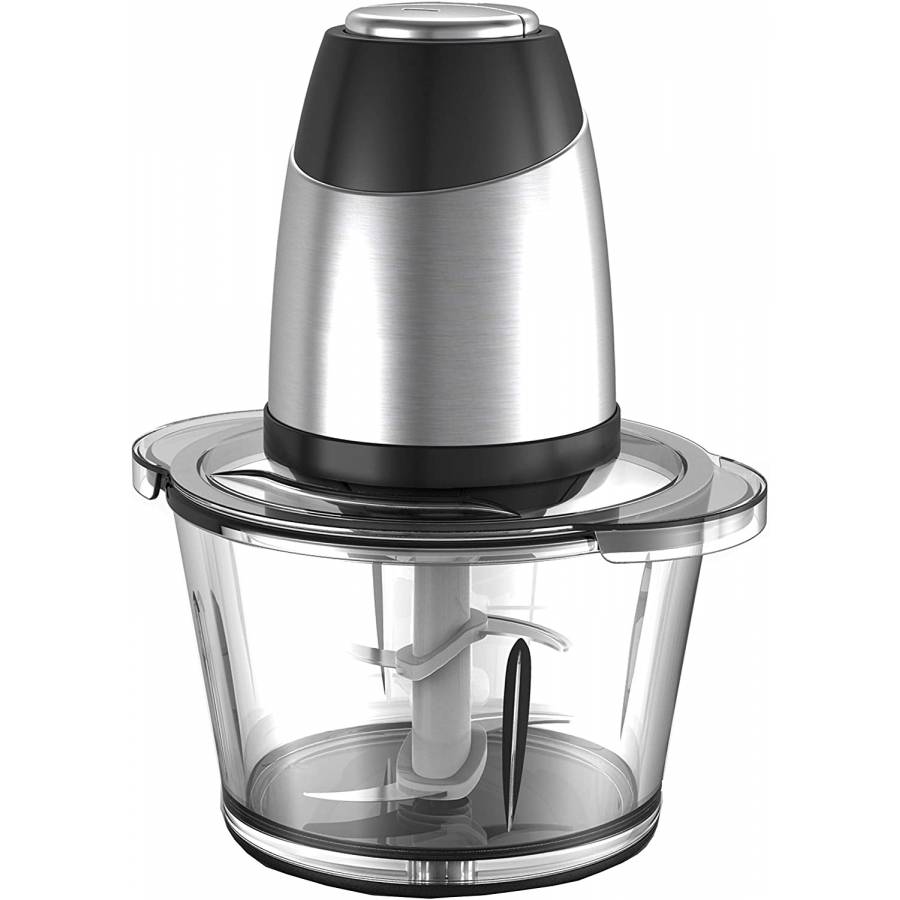 Tocator KlaussTech De Alimente, Capacitate De 3l, Putere 550w, 2 Trepte De Putere, 4 Lame , Compact Si Ergonomic, Simplu De Folosit, Alb/argintiu