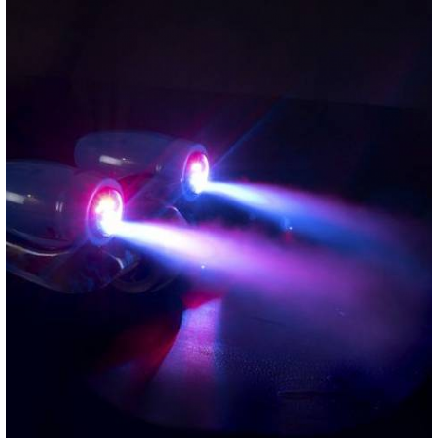 Trotineta KlaussTech  Cu Functia De Semnalizare, Lumini Led, Varsta 3+, Efect De Reactie, Inaltime Ghidon Reglabila, Culoare Albastru Cyan