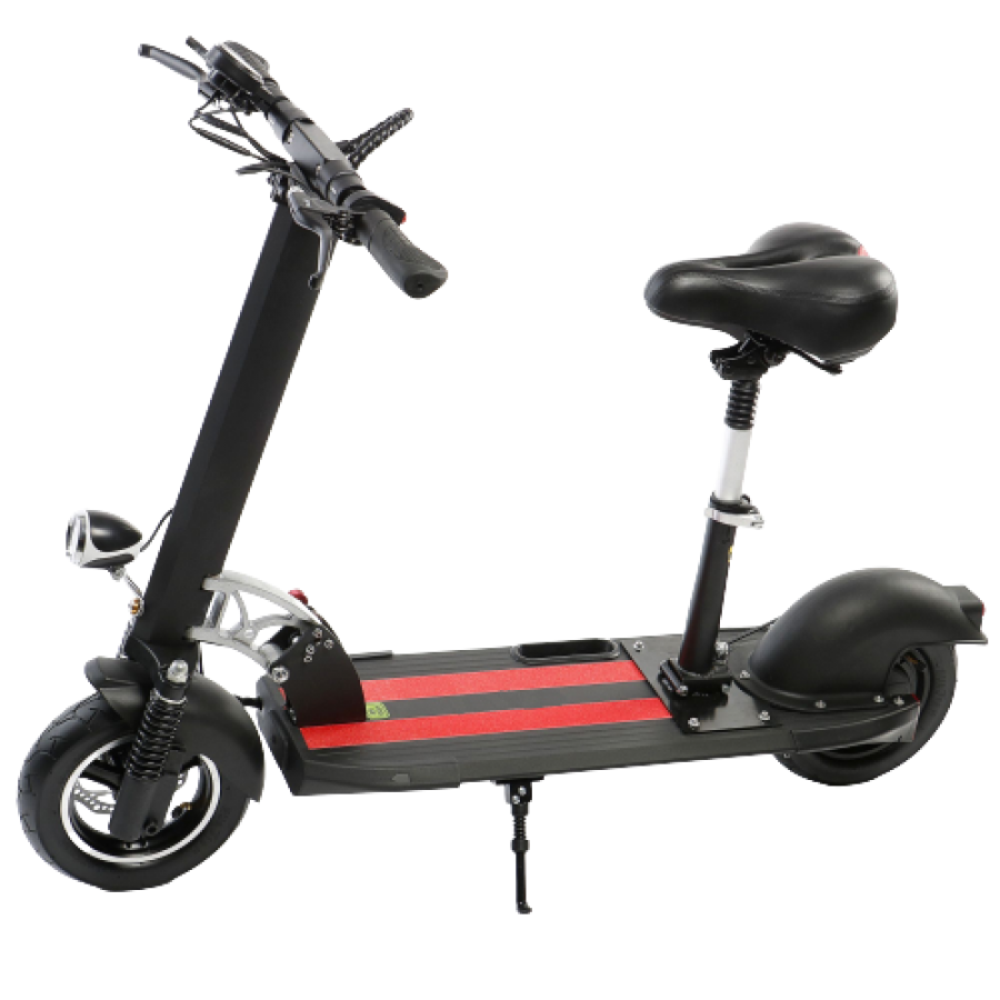 Trotineta Electrica, Cu Scaun, Pliabila, 2 Roti, Ghidon Reglabil, Lumini, Suporta 150kg, Viteza Maxima 30 Km/h, Negru