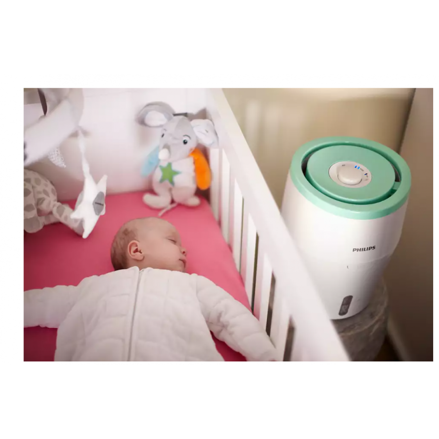 Umidificator Profesional De Aer Philips, Tehnologie Nanocloud, Design Minimalist, Oprire Automata,  220-240 V, Autonomie 8h, Alb