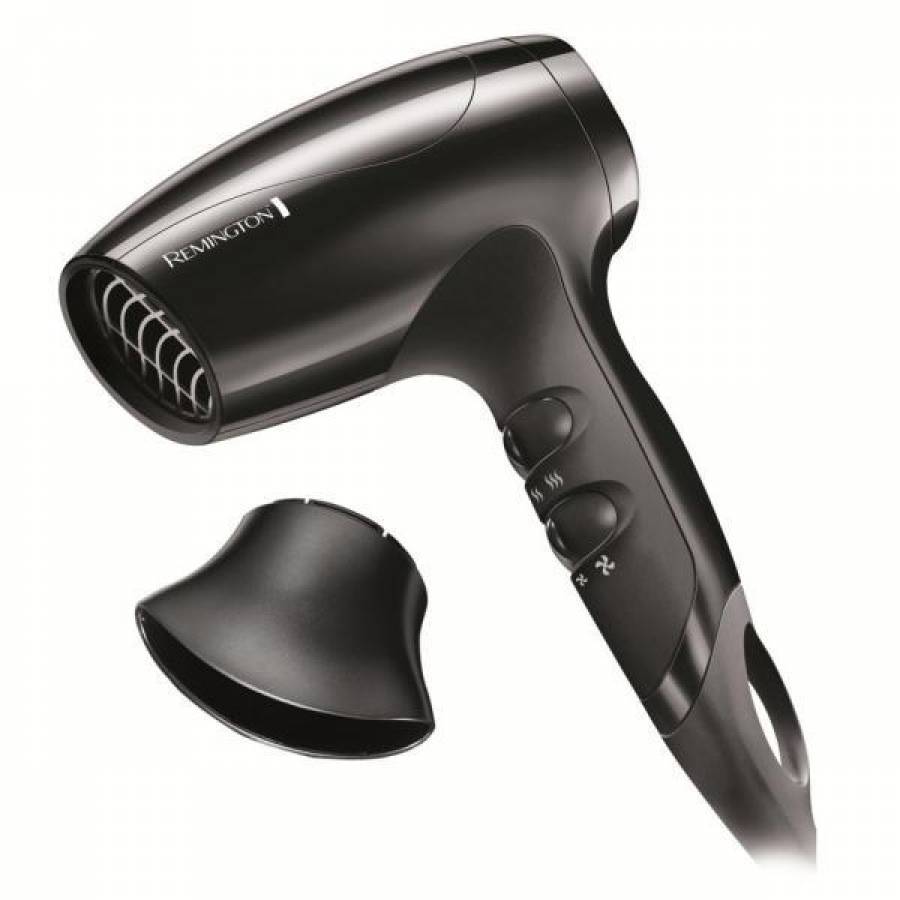 Uscator De Par De Voiaj De 1800 W, 2 Trepte De Viteza, 3 Setari Temperatura, Setare Eco, Concentrator Incluse, Dispozitiv Agatare, Negru