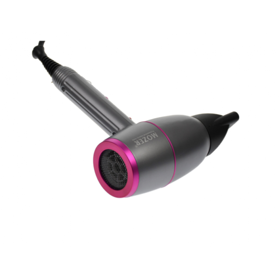 Uscator De Par Profesional , 5000 W, Difuzor, Reglarea Treptelor Pentru Viteza, Maner Moale, Simplu De Curatat, Gri/Roz