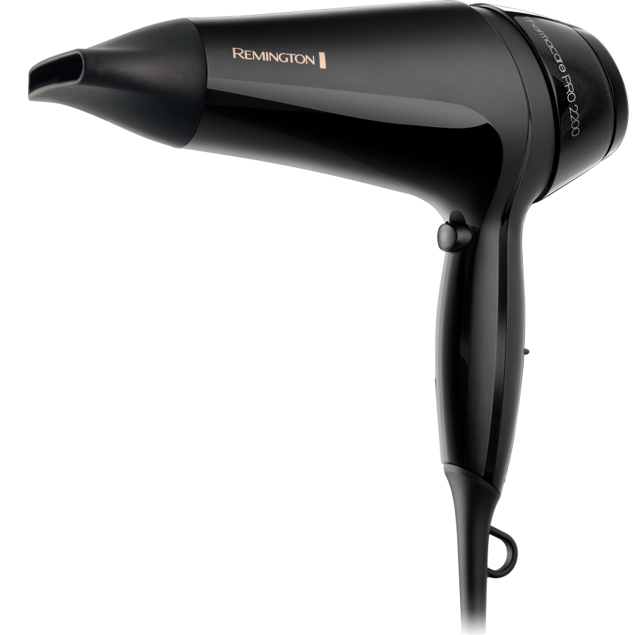Uscator De Par Remington Thermacare Pro, Putere De 2000 W Cu Performanta De 2200 W, Jet De Aer 80km/h, Grila Ceramica Cu Ioni, Caldura Uniforma,efect Antistatic, Culoare Negru