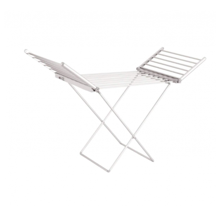 Uscator Electric De Rufe KlaussTech Cu 20 De Bare, Putere 230w, Temperatura Maxim 50°c, Material Aluminiu, 10-16mm, Culoare Alb