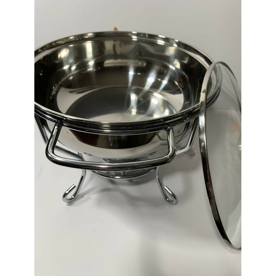 Vas Termorezistent Cu Capac Din Sticla, Manere Ergonomice, Capacitate 3 L, Diametru 10, Durata De Viata Lunga, Argintiu