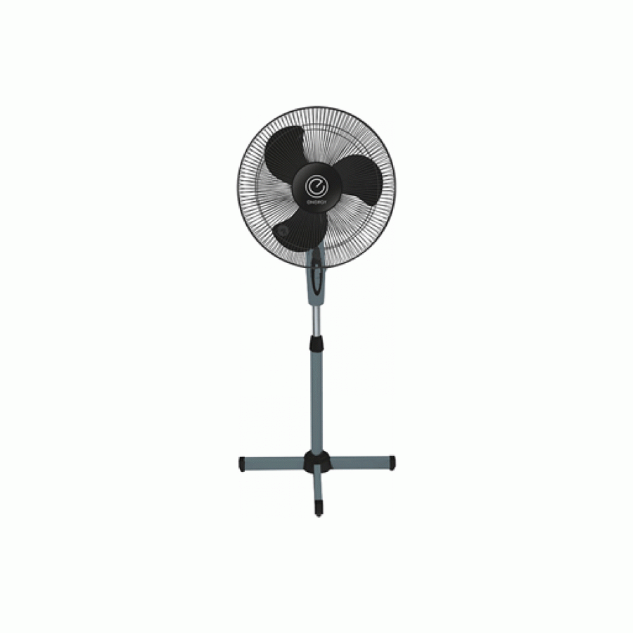 Ventilator Cu Picior Qemeg Energy , Putere De 40 W , Cu Rotire Stanga -dreapta , Tensiune 220-240v/50hz  , 3 Trepte Viteza , 3 Palete , Negru