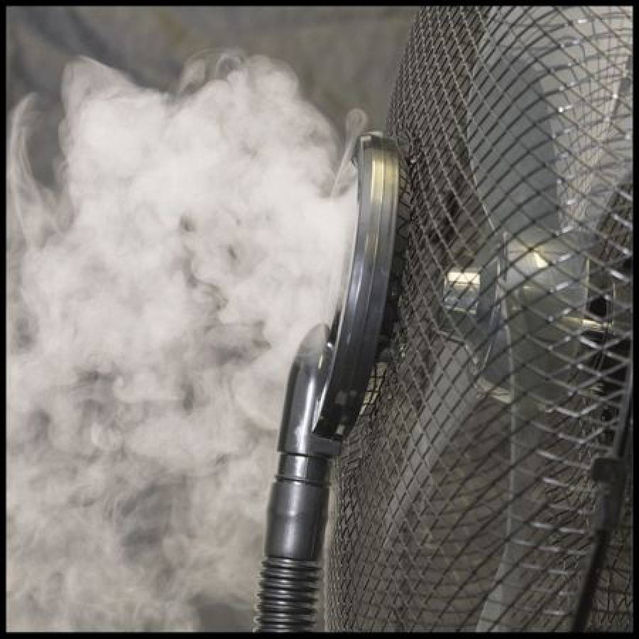 Ventilator Cu Umidificator Klausstech , Putere Rms 80w, Telecomanda Inclusa , 3 Trepte De Viteza Ventilator , 3 Trepte De Umidificare , Ecran Led , Culoare Negru