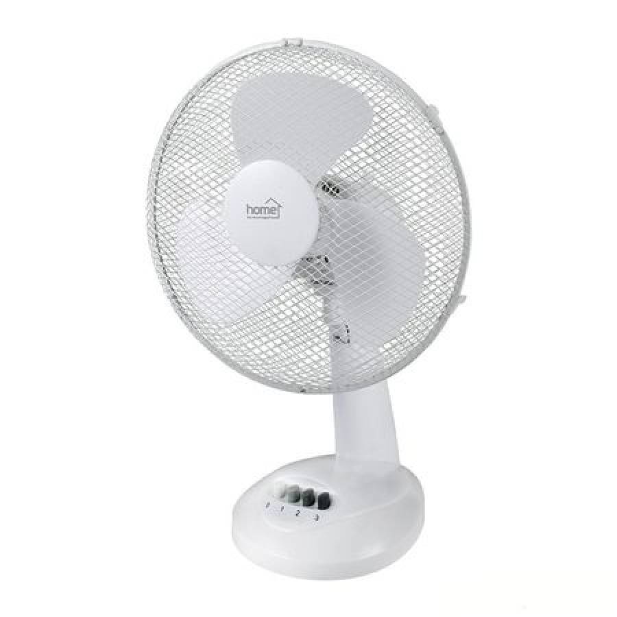 Ventilator De Masa Klausstech, 40 W, Functie Oscilare, Diametru Palete 30 Cm, Putere Reglabila 3 Trepte, Nivel De Zgomot 55 Db, Dimensiuni Reduse, Alb