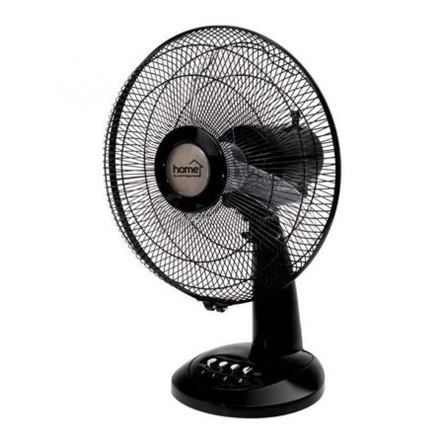 Ventilator De Masa Klausstech, 40 W, Oscilare Cuplabila, Diametru Palete 30 Cm, Putere Reglabila 3 Trepte, Cap Cu Unghi De Inclinare Reglabil, Dimensiuni Reduse, Design Elegant, Negru