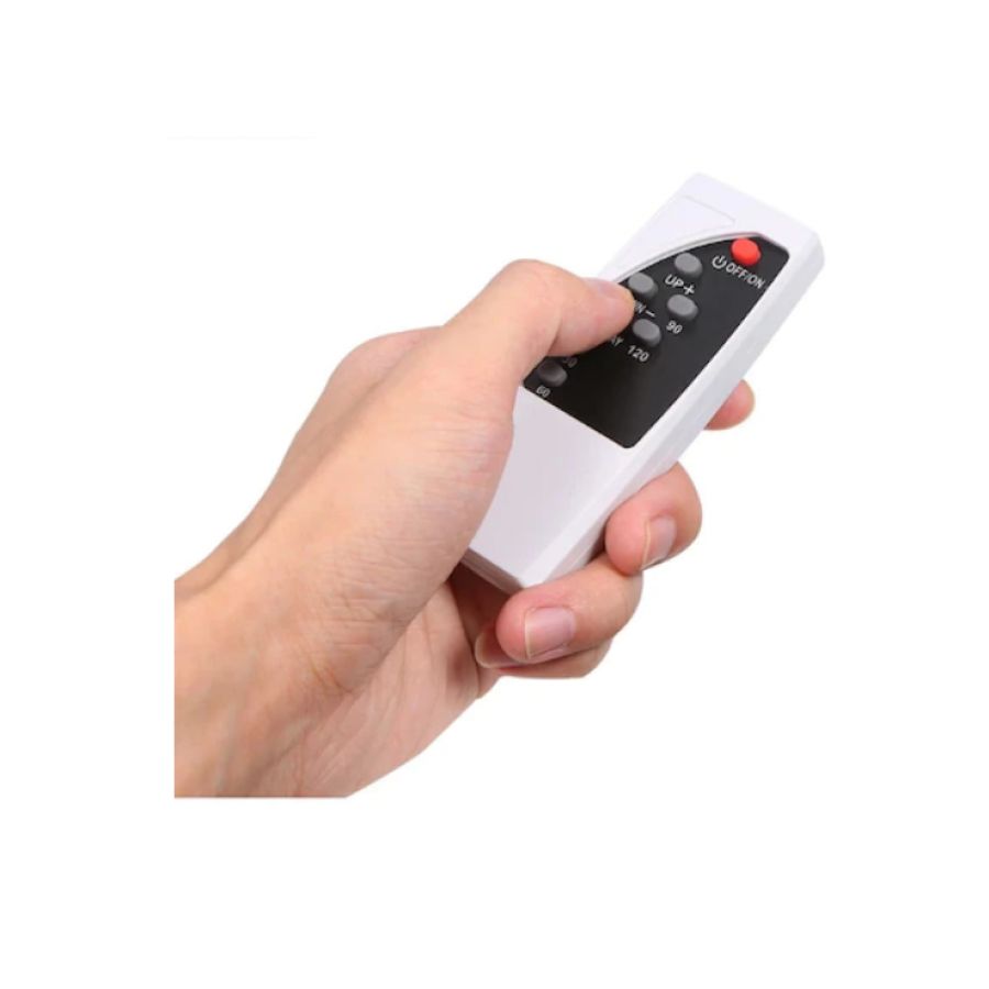 Ventilator Fara Elice Klausstech, 14 Inch (36cm), Timer Programabil, Putere 40w, Oscilare Automata, Control La Distanta, Telecomanda, Alb