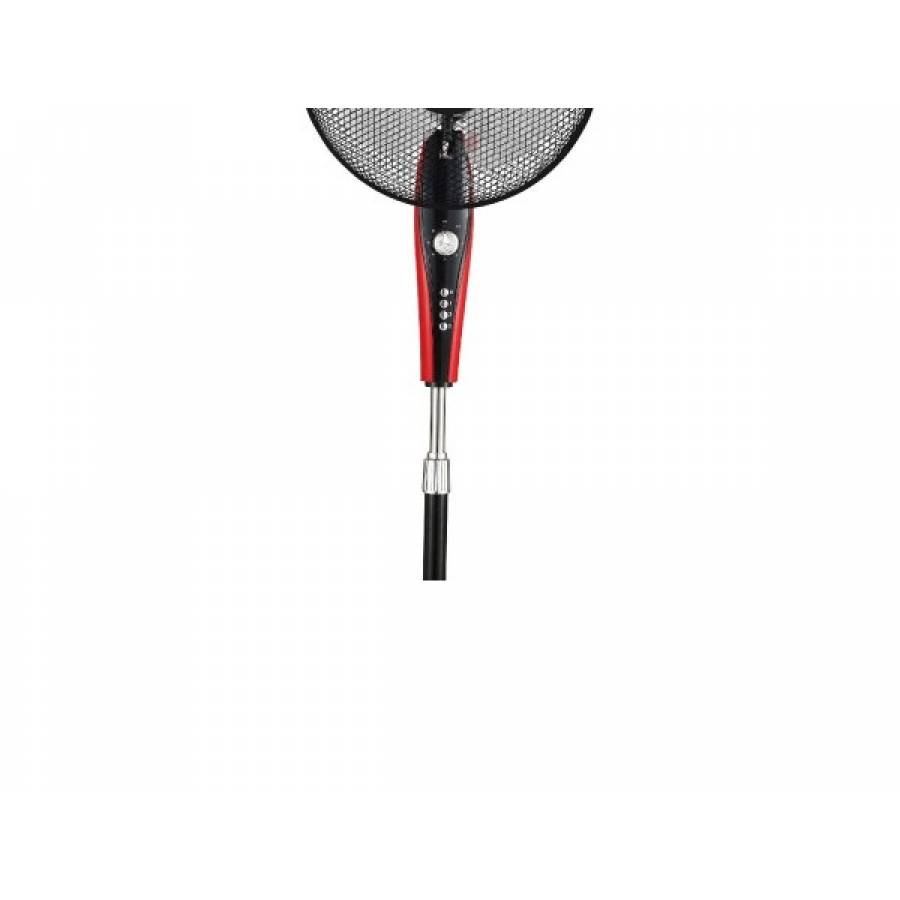 Ventilator Profesional Hausberg , Putere 55 W , 3 Trepte De Viteza , Oscilatie Automata , Unghi De Inclinare Reglabil , Culoare Negru Lucios , Inaltime Ajustabila , Intrerupator Prin Apasare