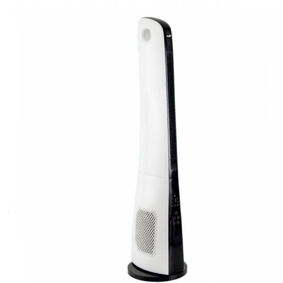 Ventilator Profesional Tip Stalp, Putere Mare De 45 W, Inaltime De 110 Cm, 3 Moduri De Functionare, Nivel De Zgomot 62 Db, Culoare Alb/negru