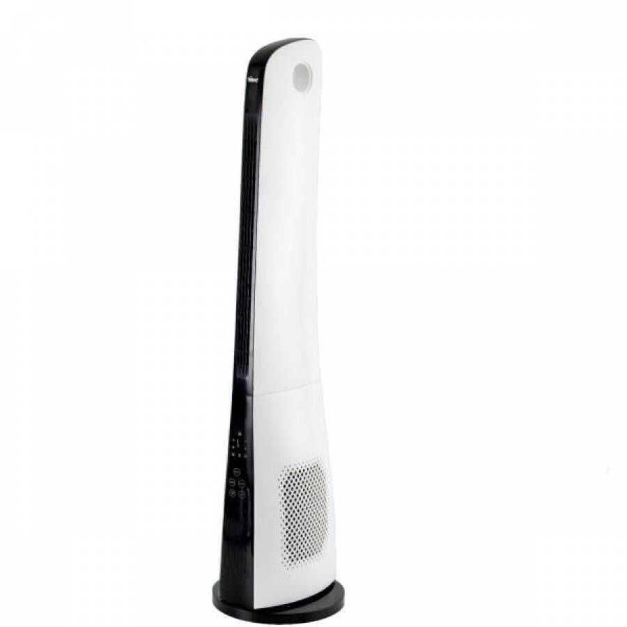 Ventilator Profesional Tip Stalp, Putere Mare De 45 W, Inaltime De 110 Cm, 3 Moduri De Functionare, Nivel De Zgomot 62 Db, Culoare Alb/negru