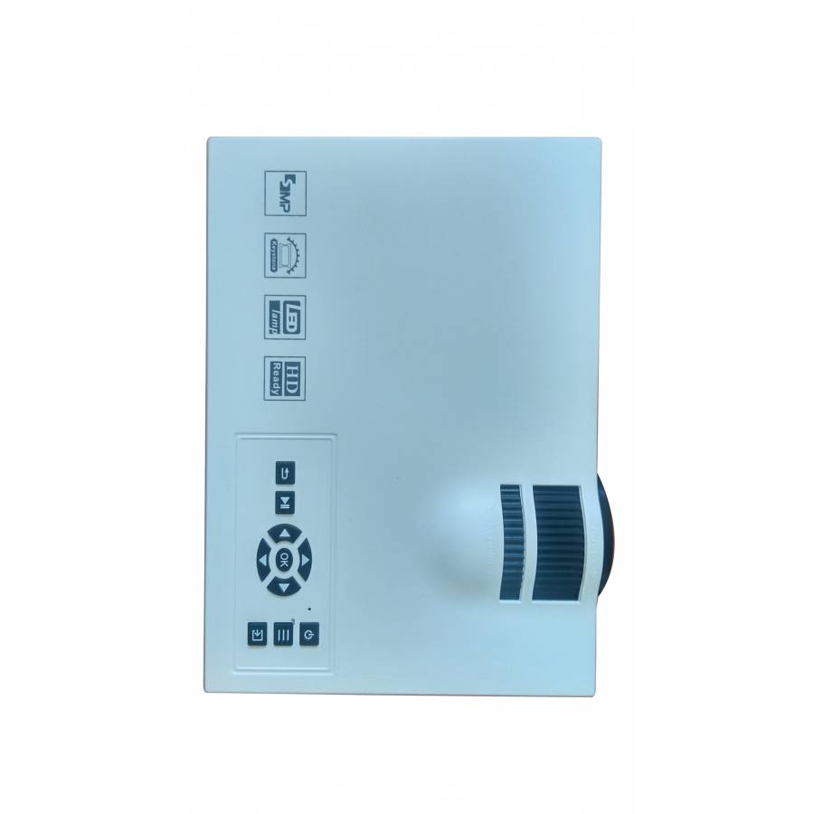 Videoproiector Led , Home Cinema Klausstech, Usb, Hdmi, Sd, Av 3 In 1, Alb