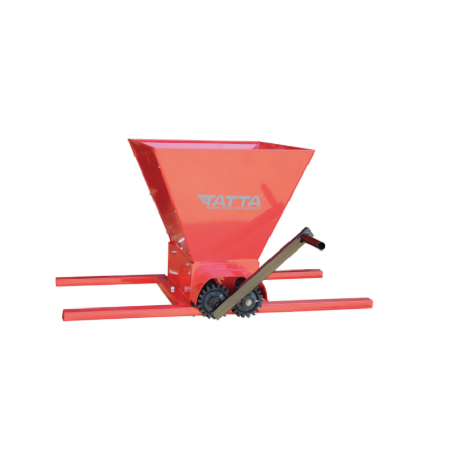 Zdrobitor De Struguri Manual, Cuva Inox, Capacitate 20l, Capacitate De Maruntire 300 Kg/h, Metal, Usor De Utilizat, Ergonomic, Rosu