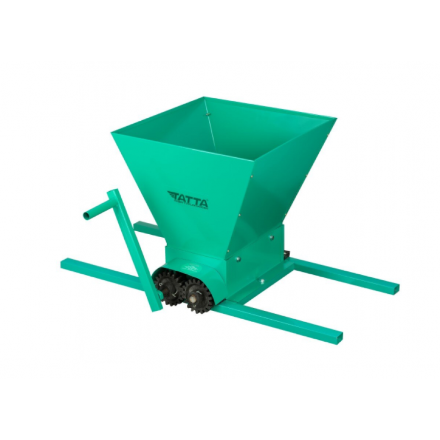 Zdrobitor De Struguri Manual, Cuva Inox, Capacitate 20l, Capacitate De Maruntire 300 Kg/h, Metal, Usor De Utilizat, Ergonomic, Verde