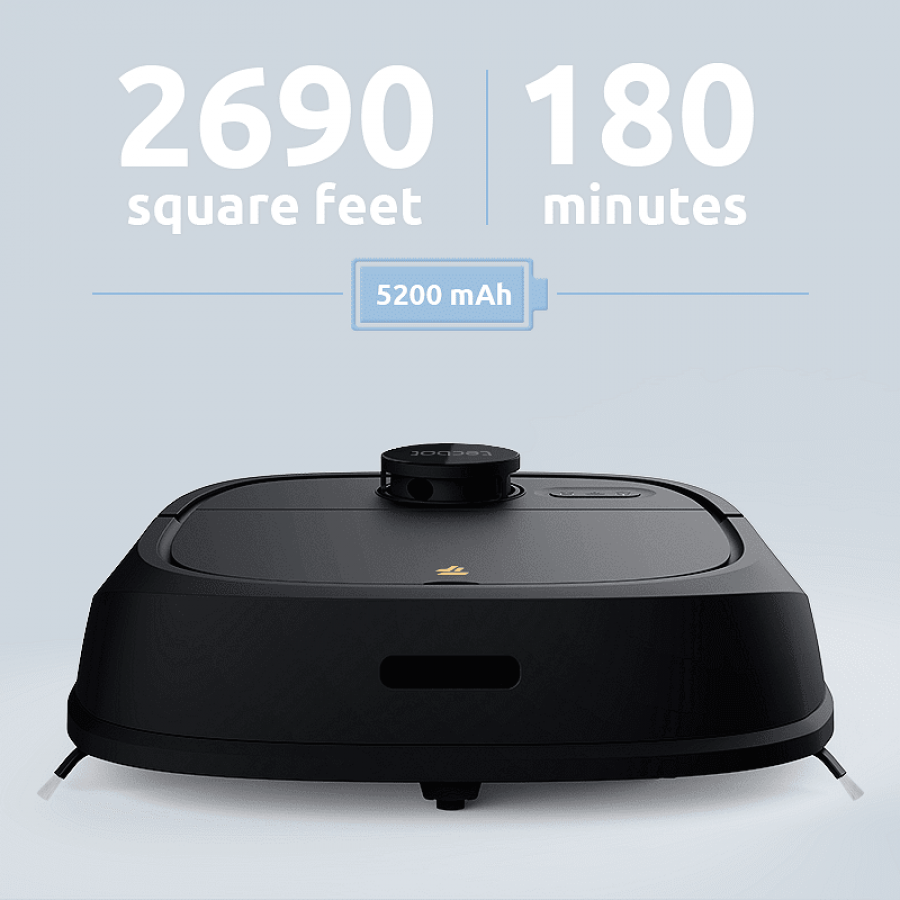 Tecbot M1  Aspirator Robot Cu Spalare Auto Clatire Rolamop Negru