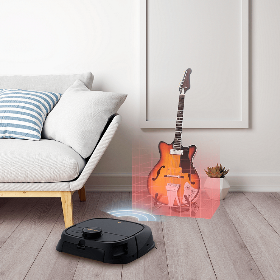 Tecbot M1  Aspirator Robot Cu Spalare Auto Clatire Rolamop Negru