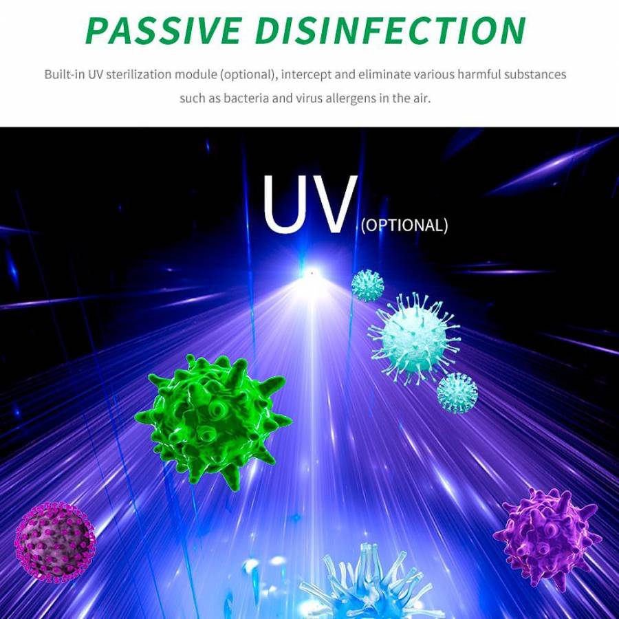 Oberon 520 Wifi pana La 62 M2  Purificator De Aer  Gri inchis