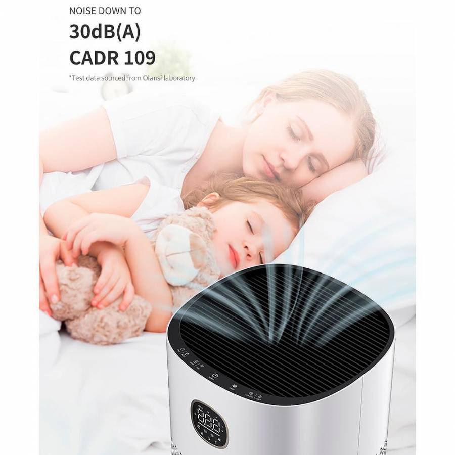 Oberon 520 Wifi pana La 62 M2  Purificator De Aer  Negru