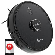 Aspirator Robot Smart Magnum One cu Control Aplicatie, Negru