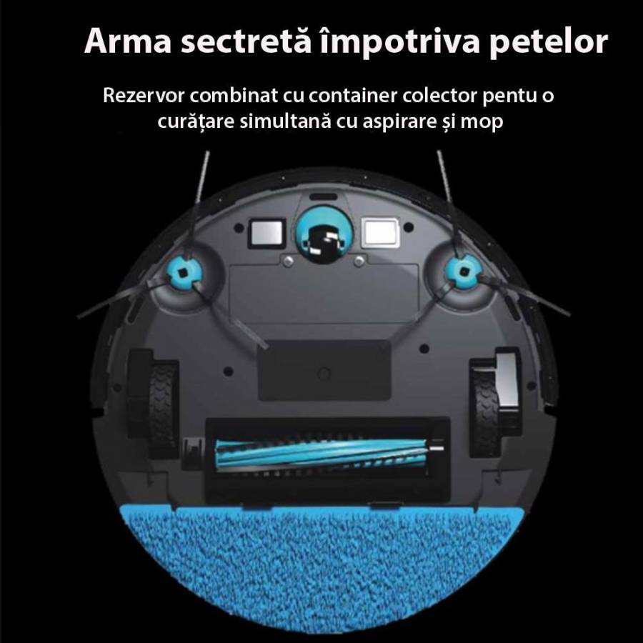 Magnum One  Aspirator Robot Aplicatie In Lbromana Negru
