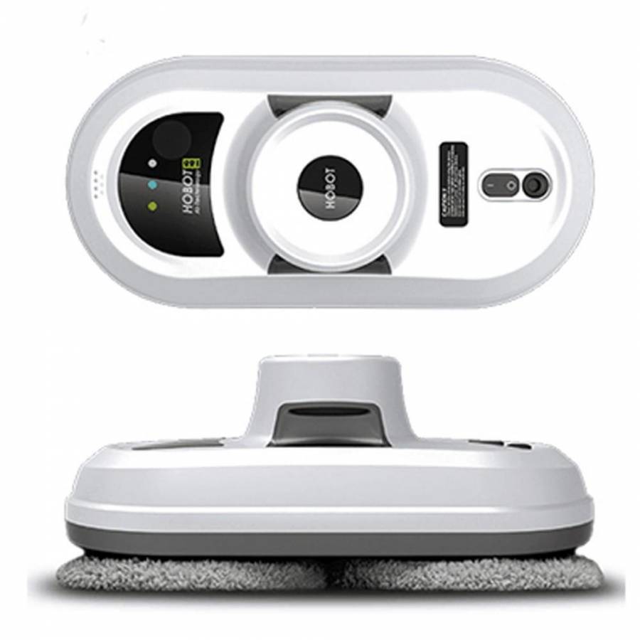 Hobot 188  Robot Curatare Geamuri Curatare Uscata si Umeda 2 Discuri Rotative Ups incorporat