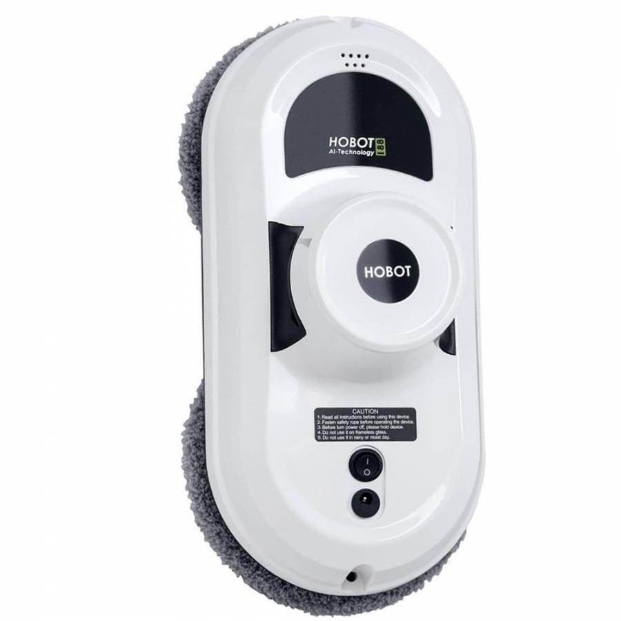 Hobot 188  Robot Curatare Geamuri Curatare Uscata si Umeda 2 Discuri Rotative Ups incorporat