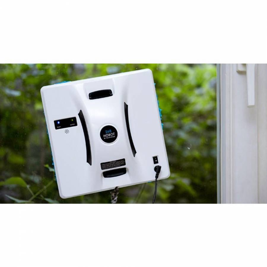 Hobot 268  Robot Curatare Geamuri  Curatare Umeda si Uscata Ups incorporattelecomanda