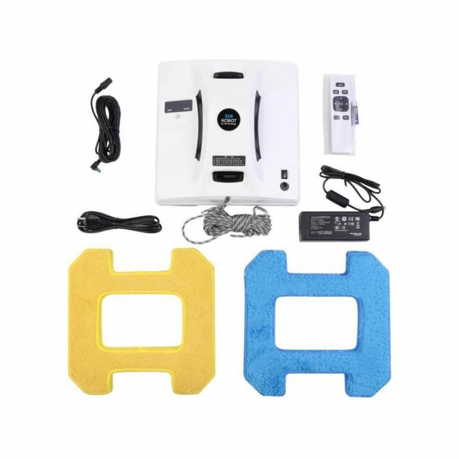 Hobot 268  Robot Curatare Geamuri  Curatare Umeda si Uscata Ups incorporattelecomanda