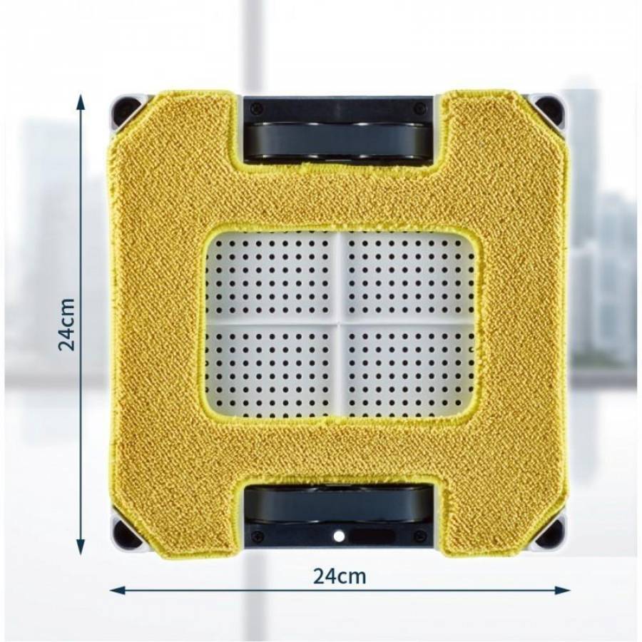 Hobot 298  Robot Curatare Geamuri Cu Pulverizator Bluetooth Ups incorporat Negru