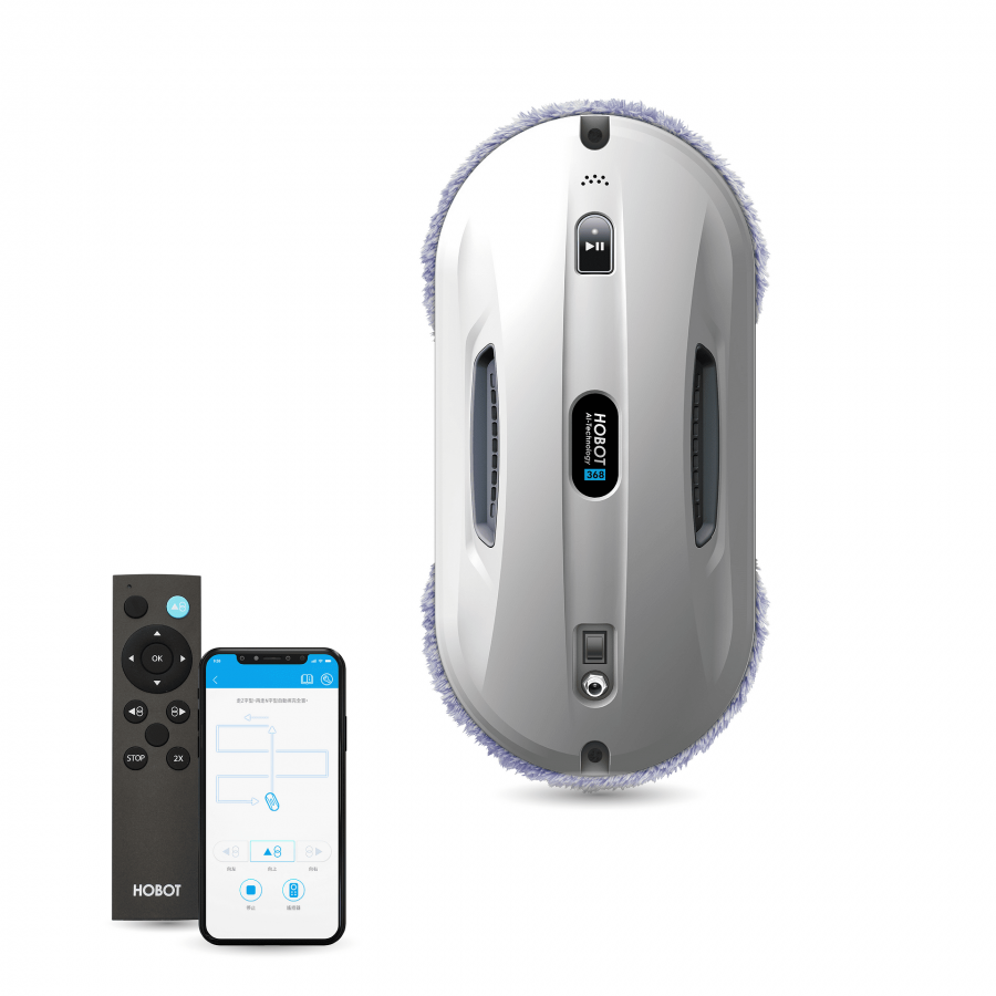 Hobot 368  Robot Curatare Geamuri Bluetooth Ups incorporat