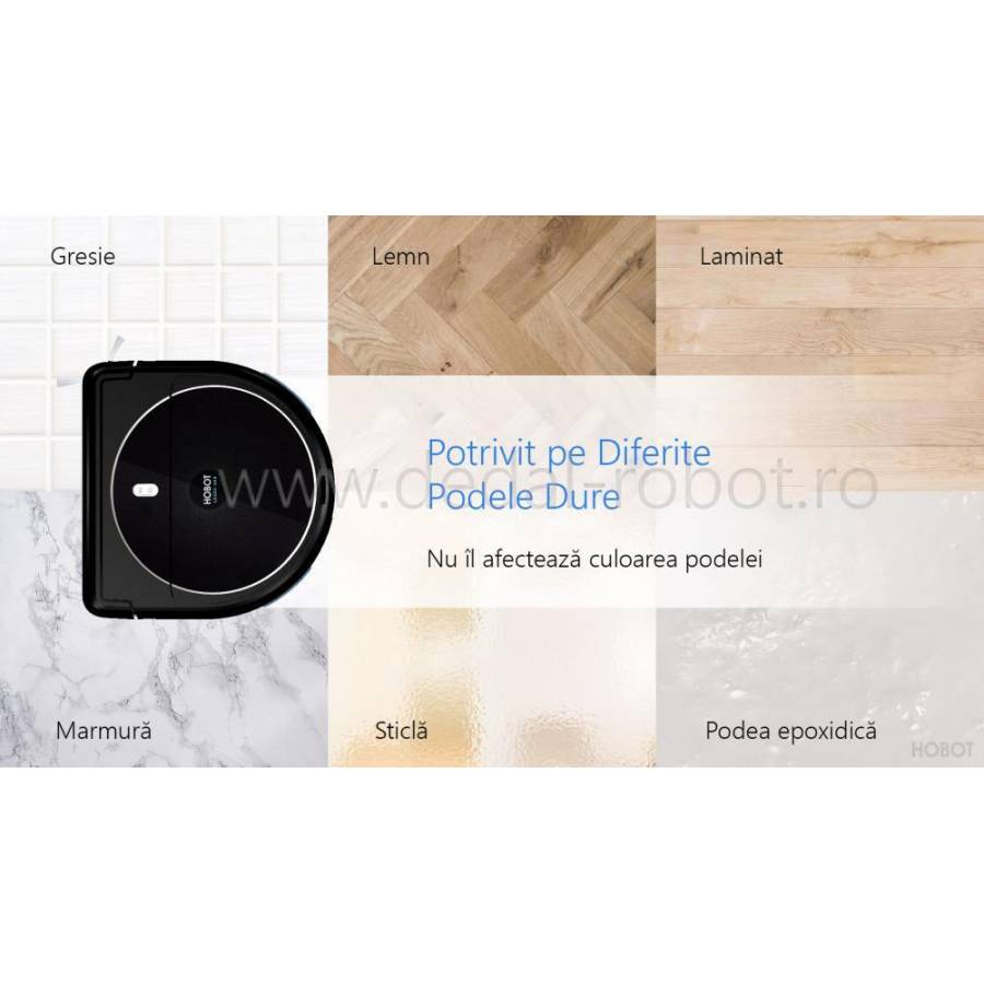 Hobot Legee 688  Mop Robot Cu Aspirare Aplicatie Mobila Wifi Giroscop Simultan Curatare Uscata Si Umeda