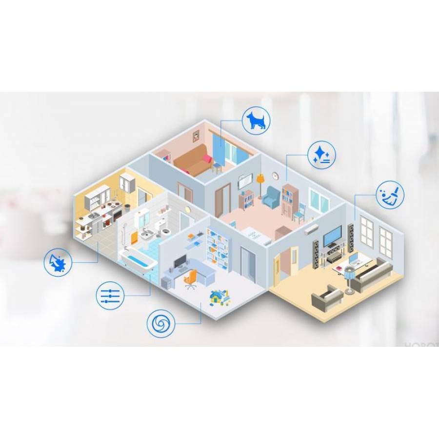 Hobot Legee 7 robot Aspirator Mop Harta 5g Si 24g Wifi Siri/ok Google Voce Creativa 2700 Pa