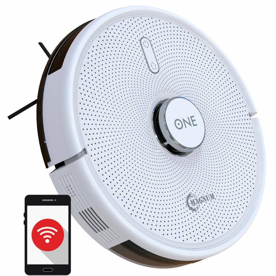 Magnum One  Aspirator Robot Aplicatie In Lbromana Alb