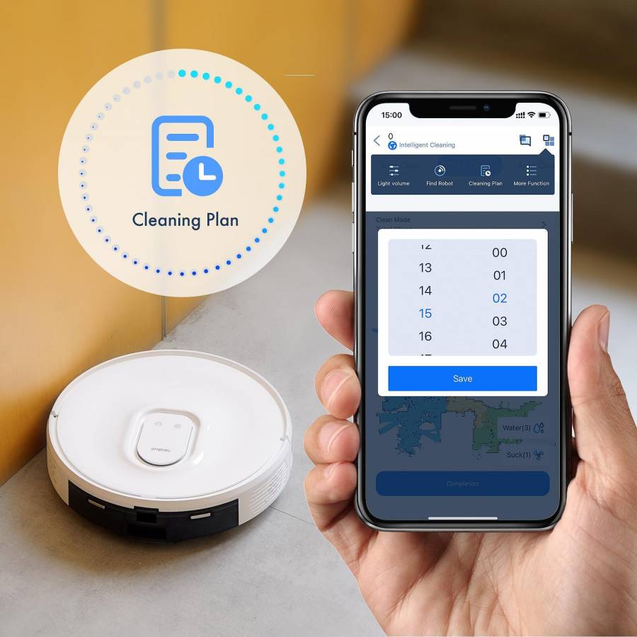 Neabot Nomo Q11  Aspirator Robot Cu Autogolire 4000 Pa Laser incorporat