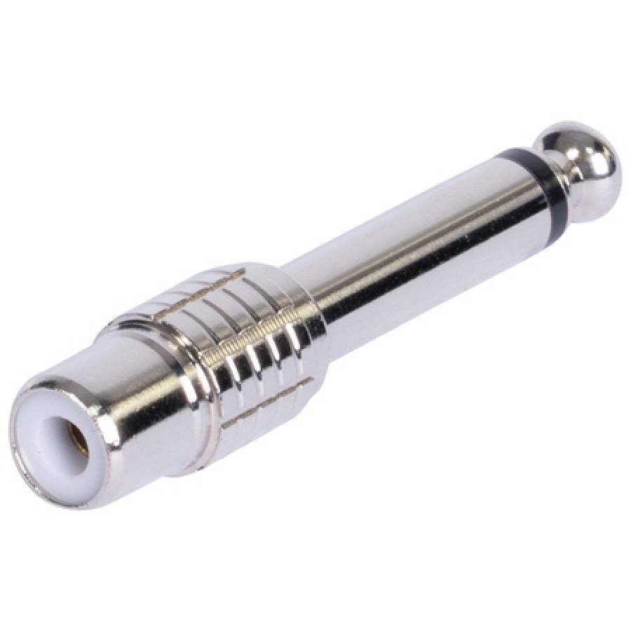Adaptor TATA RCA mono metalic pentru jack de 6.35.