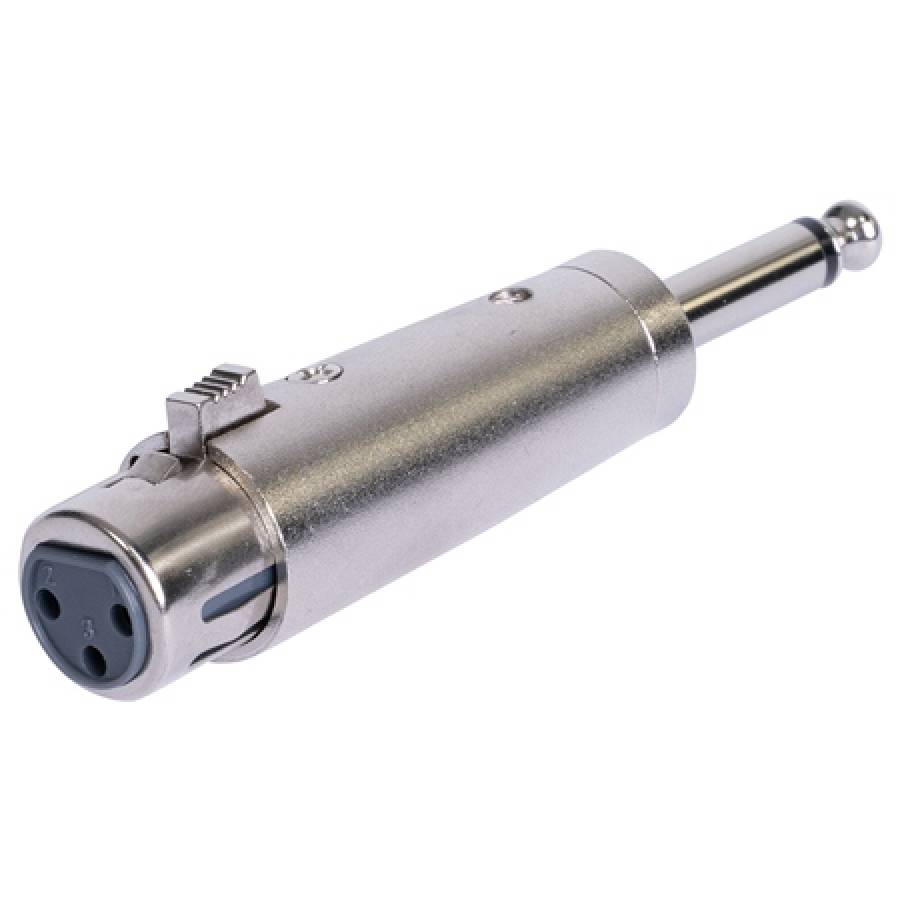 Adaptor audio Xlr-6.35 Mama - Jack Mono Metal