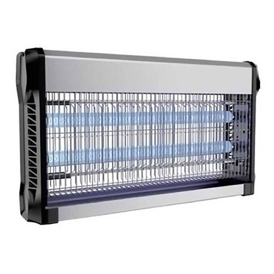 Lampa Anti-insecte UV, 2x15w, Suprafata 100mp, Gri