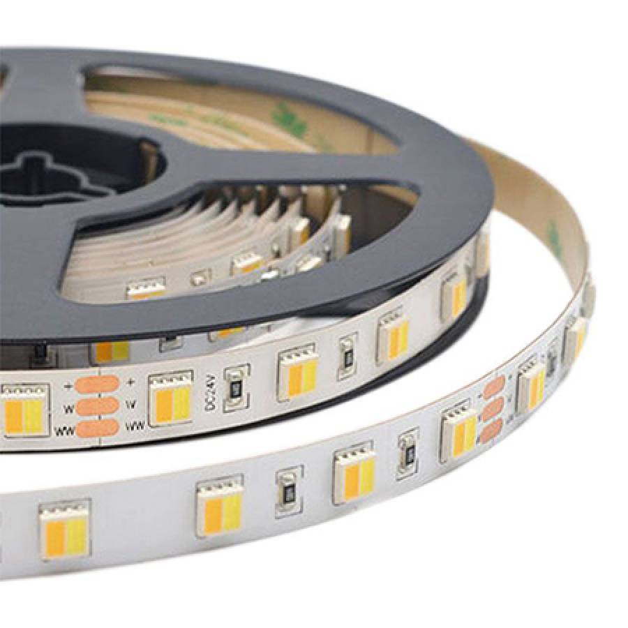 Strip LED 24V luminos, 120 leduri/m, 5m, IP20