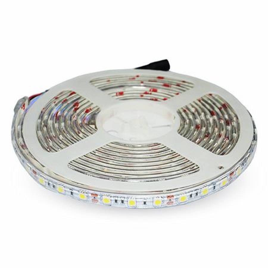 Banda LED Alb Rece 5m, 30 LED-uri, 6000 K