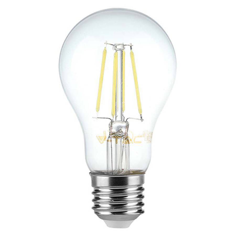 Bec E27 A60 Filament Led Dimabil, Alb Cald 8W