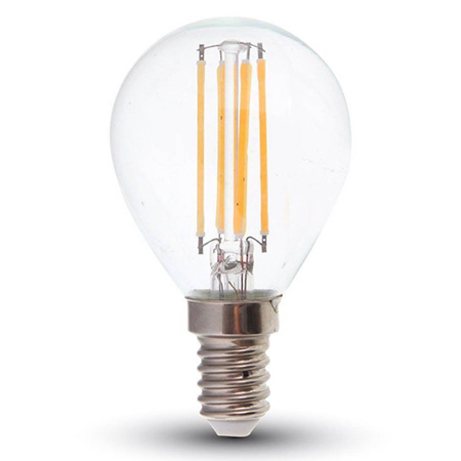 Bec Led Filament E14 6w 2700k Alb Cald