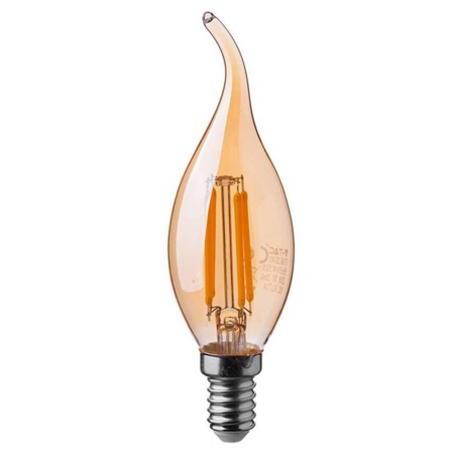 Bec Led cu Filament 4w E14 Alb Cald 2200k