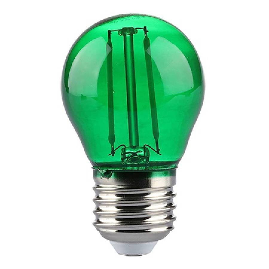 Bec Led E27 2w Filament Verde G45